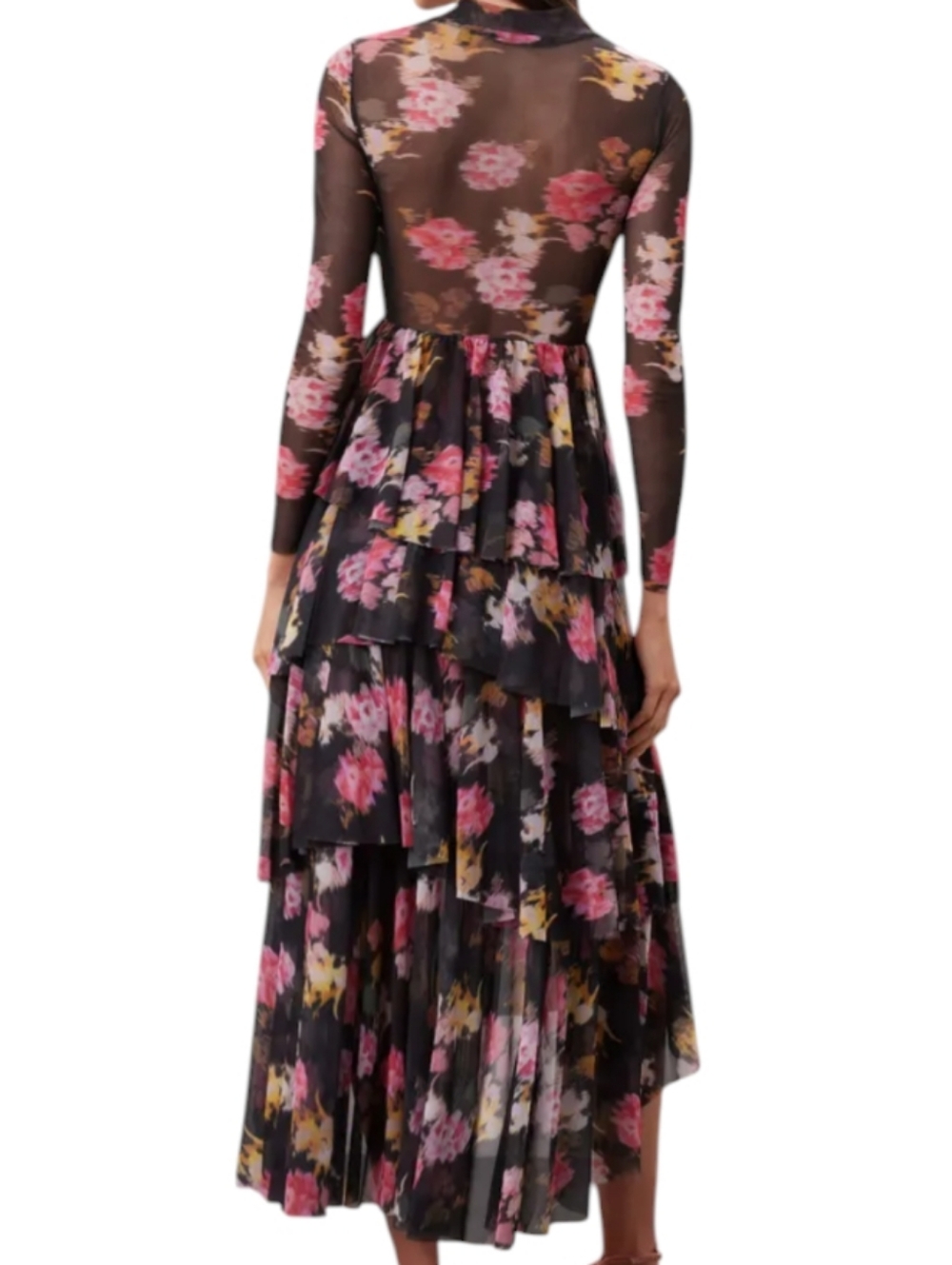 Tiloula Dress TED BAKER Long Sleeve Floral Size EU 5/US 12 - Picture 3 of 9